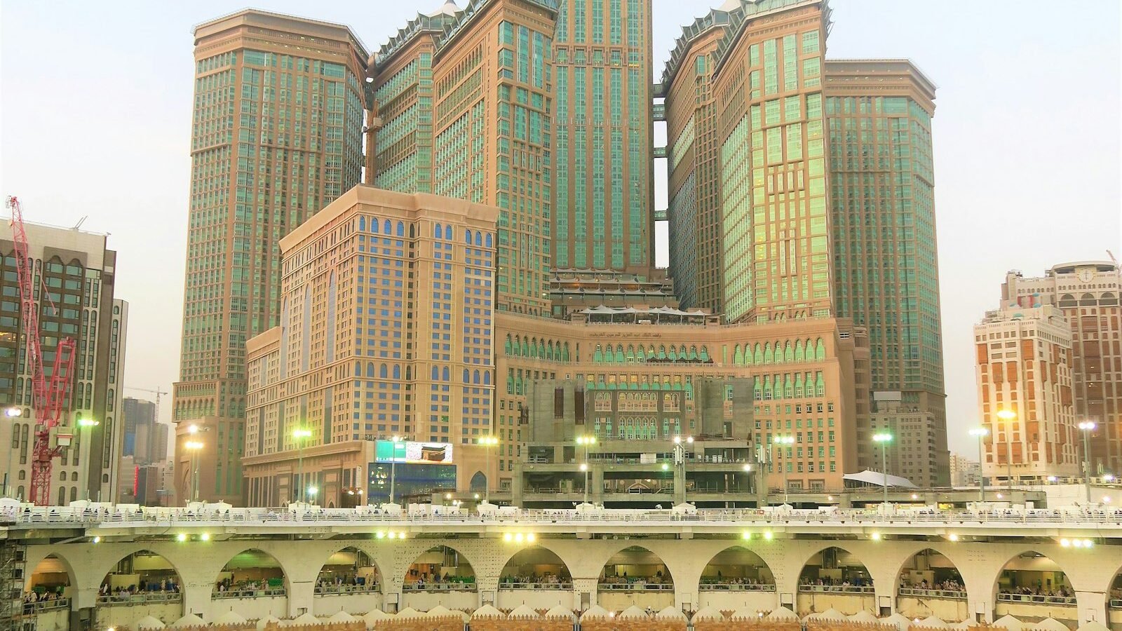 Pilgrims circling the Kaaba at Masjid al-Haram, Makkah